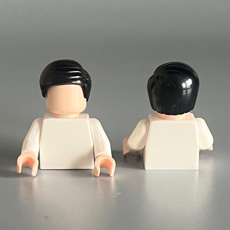 Compatible Lego Boy's Small Particle Hair Building Blocks MOC Parts DIY Assembly Toy Accessories