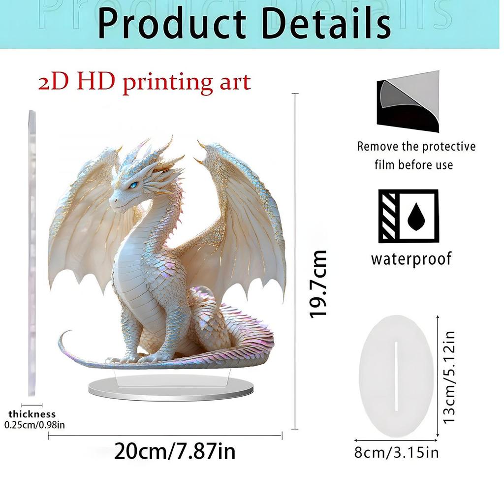 Spread Wings Eagle 2D Acrylic Standee - Home Office Decoration Ornament