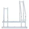 Vidaxl 2-Bike Stand, Freestanding, Galvanized Steel