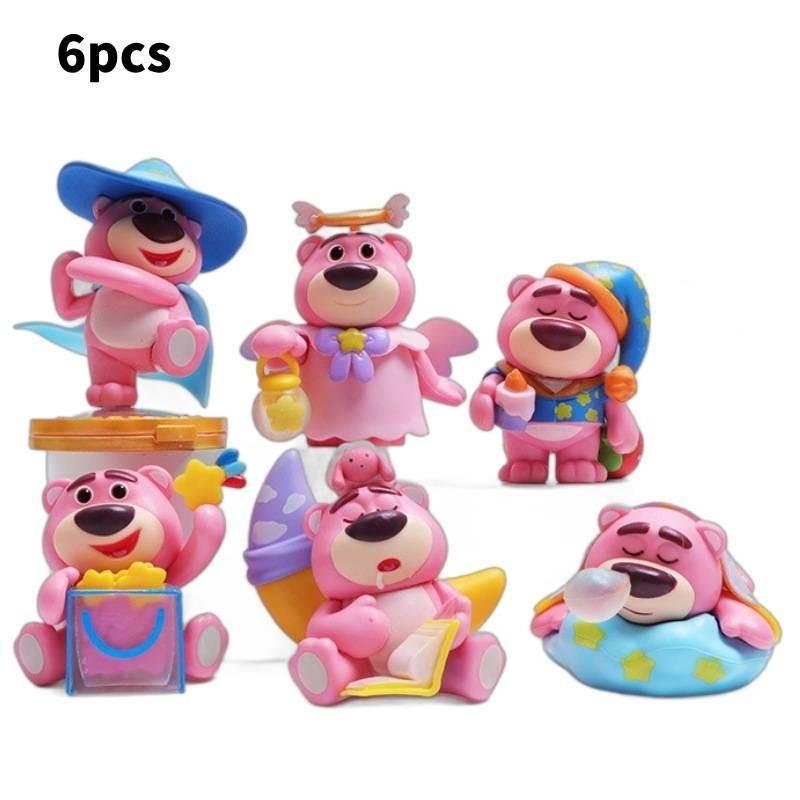 Adorable Magic Sleeping Strawberry Bear Toy Model Figurine Collectible Plastic