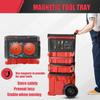 Stacja robocza do mocowania narzędzi z magnetyczną tacą Składany aluminiowy stół z mechanizmem szybkiego uwalniania do naprawy