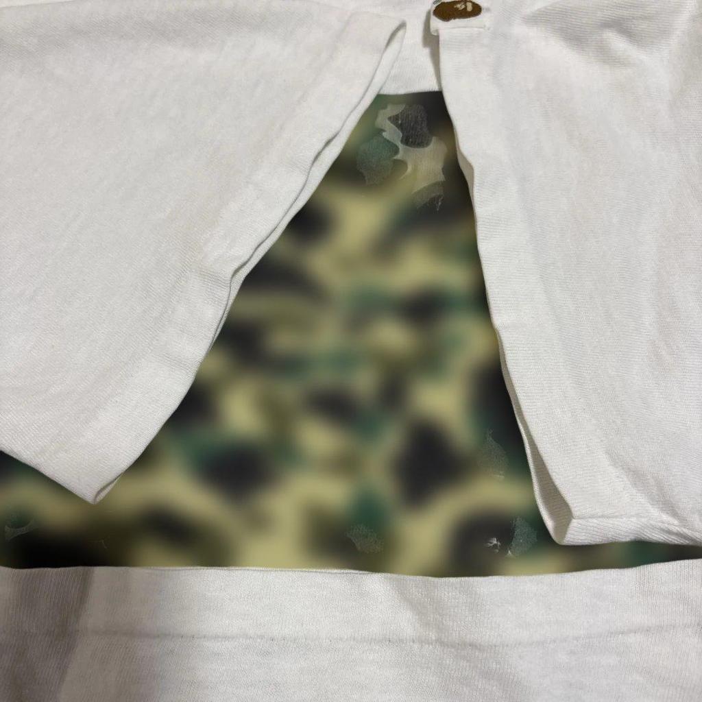 [USED] A Bathing Ape Camouflage Design T-Shirt White