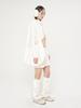Ryuyoung Fur Shoulder Bag, Ivory