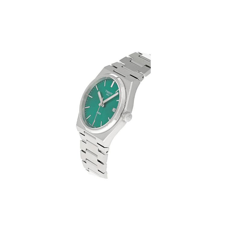 TISSOT PRX Quartz Movement 100m Water Resistance Women's Watch 35mm 34.6*35mm Green Dial T137.210.11.081.00