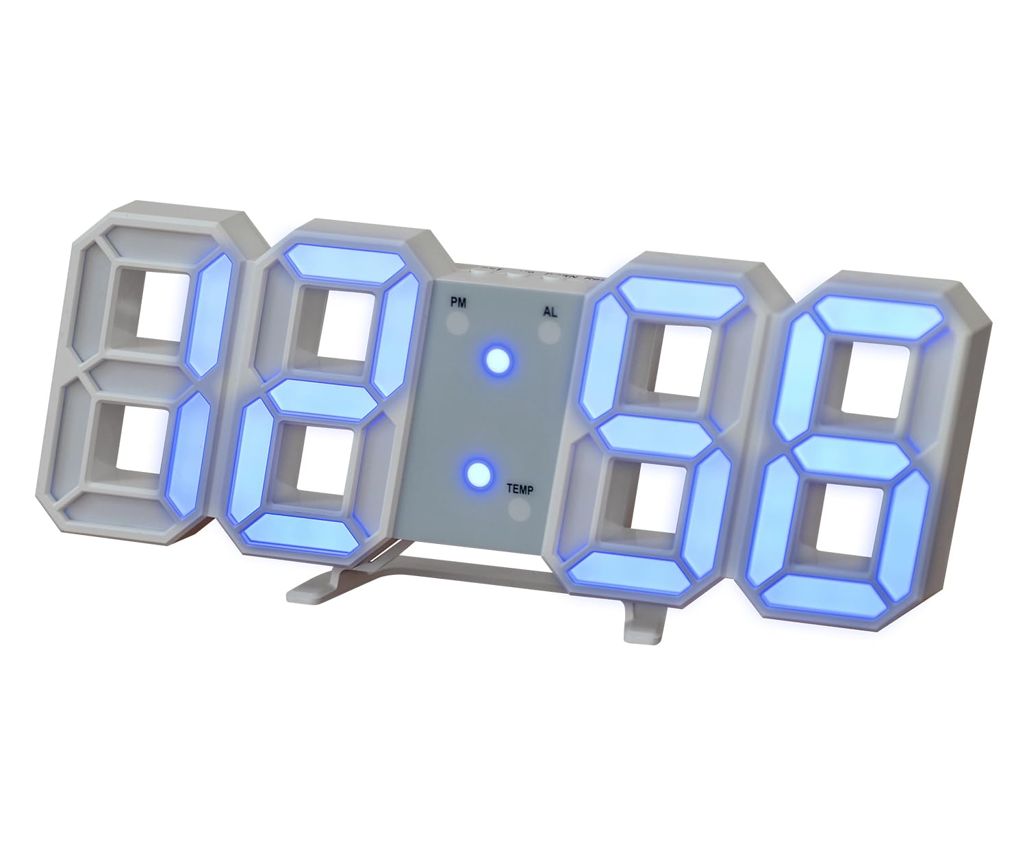 

Digital Table Wall Instructions Alarm Luminous Interior Living Alarm LED Gift x Clock, Clock, Mounted, Included, LED, 3D, Tabletop, Clock, Clock,