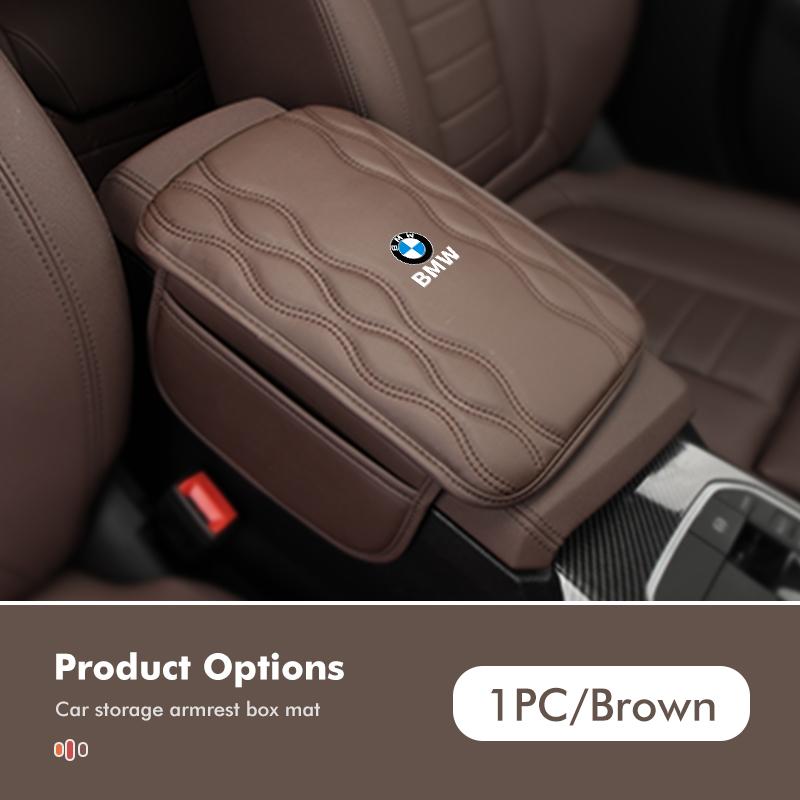 For BMW Car Armrest Box Pad Center Console Arm Rest Protector Cover Storage Pocket Elbow Rest Cushion X3 X5 M5 M3 E46 E90 E60