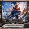 League of Legends Personalized Tapestry Support Custom Name, Wall Art Home Decoration