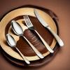 Stainless Steel Western Cutlery 4-Piece Set: Steak Knife, Fork, Spoon.