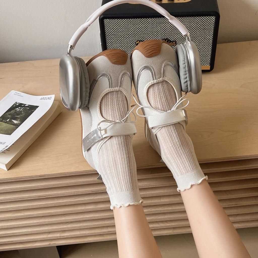 Ugly Cute Mesh Casual Shoes Summer New Mary Jane Shoes Fashionable Versatile Hollow Ballet Shoes