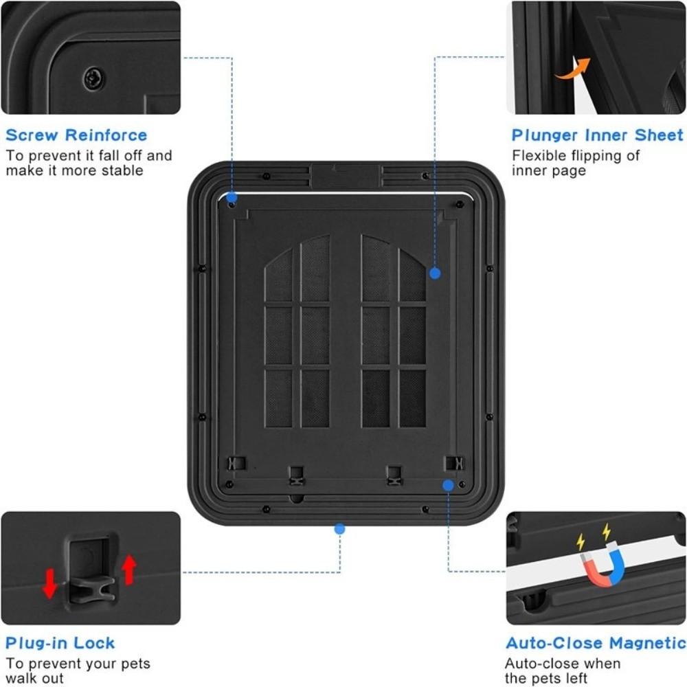 Reinforced Dog Screen Door Self-Closing Dog Sliding Door Screen  House Accessories