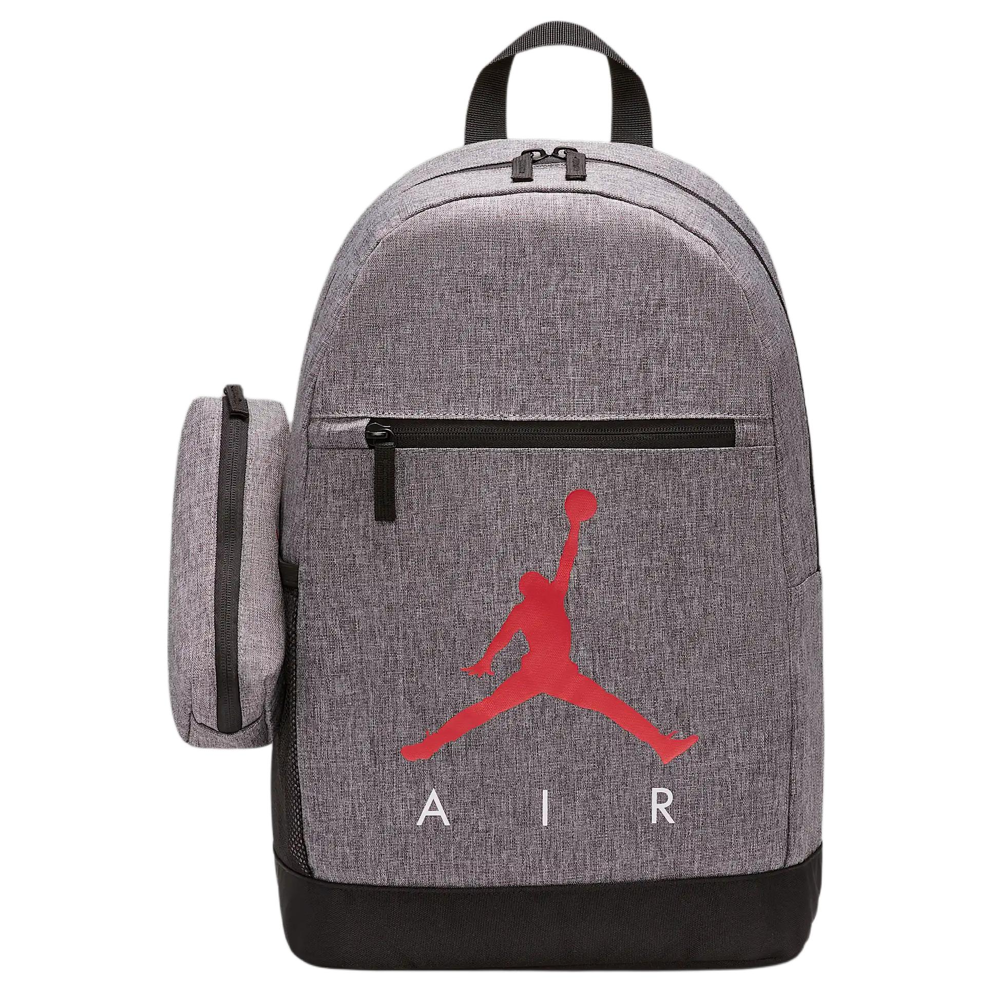 Jordan 17L Logo Sports Casual Polyester Backpack Large Unisex Backpack Gray 9A0503-GEH Gray