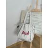 New letter printing bag women's large-capacity nylon shoulder bag casual versatile portable drawstring tote bag