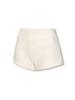 INNERMUSEUM Striped Curved Slit Shorts (Beige)