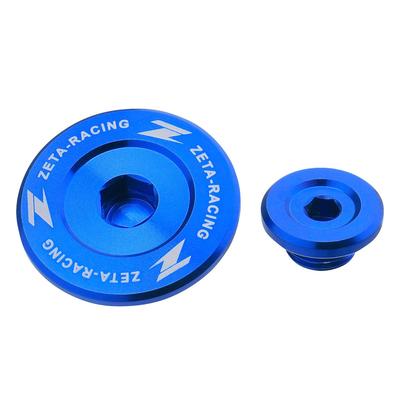 ZETA RACING Motorstecker 2er Set Dirt Freak DIRTFREAK F6555 Modell SEROW250, TRICKER, WR250R/X, XTZ125, XT250X, WR155R, YZ250F/450F, WR250F...etc (blau) (Alt
