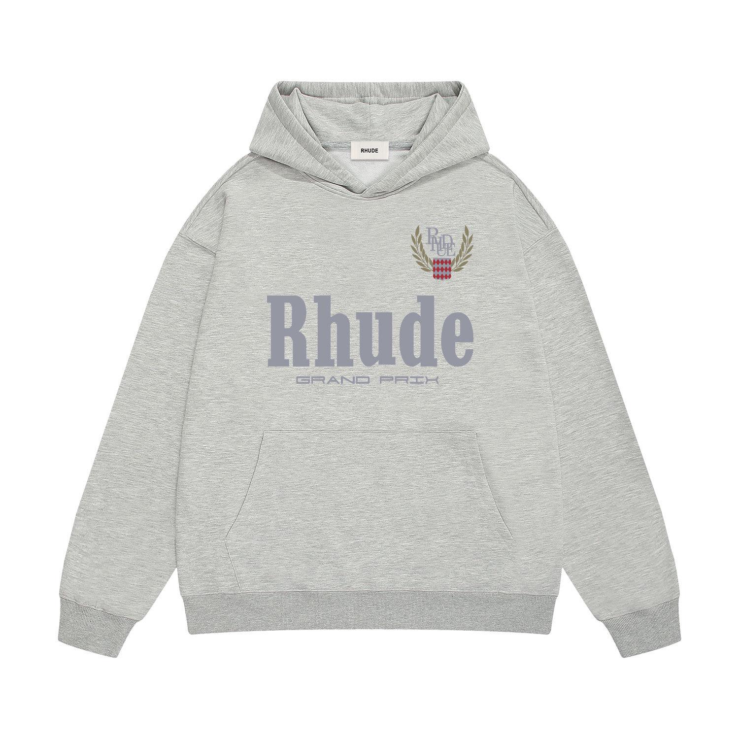 

RHUDE Unisex Multi-color Trendy High Street Printed Hoodie Size L