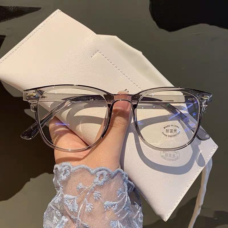 -1.0 do -6.0 Anti-niebieskie metalowe okulary dla krótkowzroczności kobiety mężczyźni duże ponadgabarytowe okulary rama krótkowzroczność okulary korekcyjne dioptrii UV400