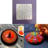 16 Segment Geometric Stencils for Painting On Wall Paper Fabric Glass Metal