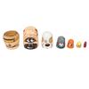 6PCS Dog Nesting Dolls Wooden   Decorative Russian Nesting Doll Toy for Kids Christmas Birthday  ing Gift