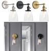 Retro Glass Lampshad Glass Wall Lamps Oval Dome Industrial Wall Lighting Single Sconce Clear Sconce Lighting Living Room