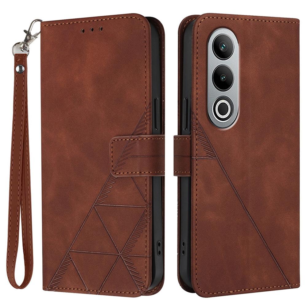 For OnePlus Nord CE4 5G Leather Case with Hand Strap Wallet Stand Phone Cover