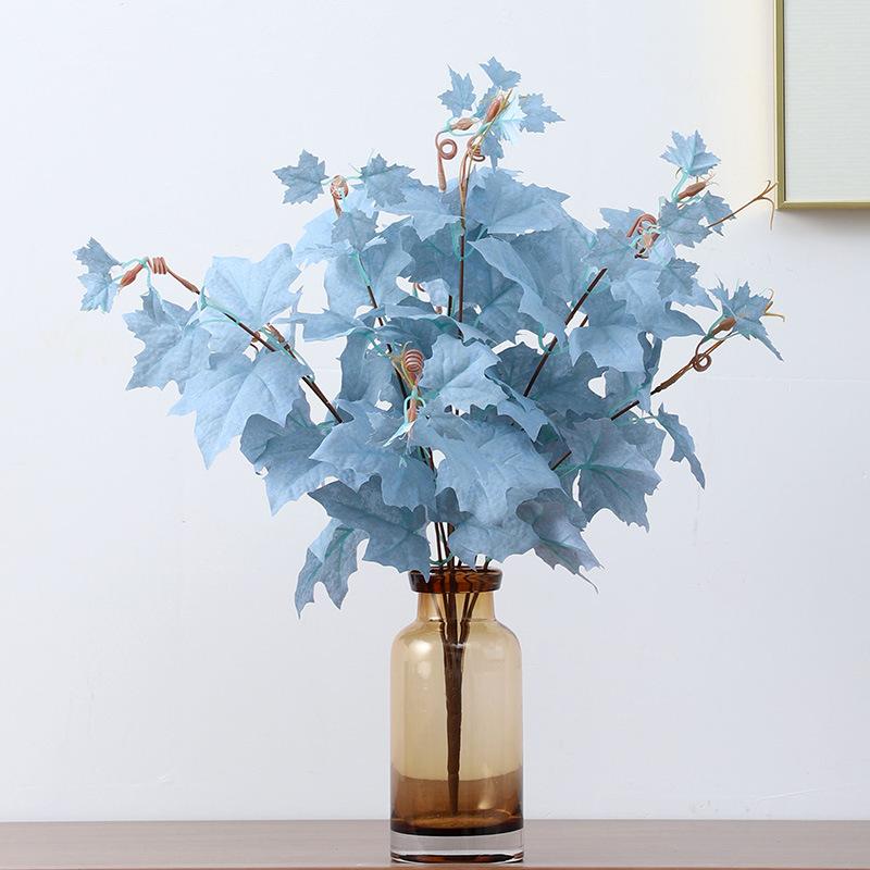 Simulation Leaves Wedding Decoration Bundle Maple Leaf Wedding Simulation Flowers Suspended Ceiling Road Flower Simulation Plants