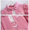 Girls' Polo Collar Pleated Dress - Sweet Fragrance Style for Children