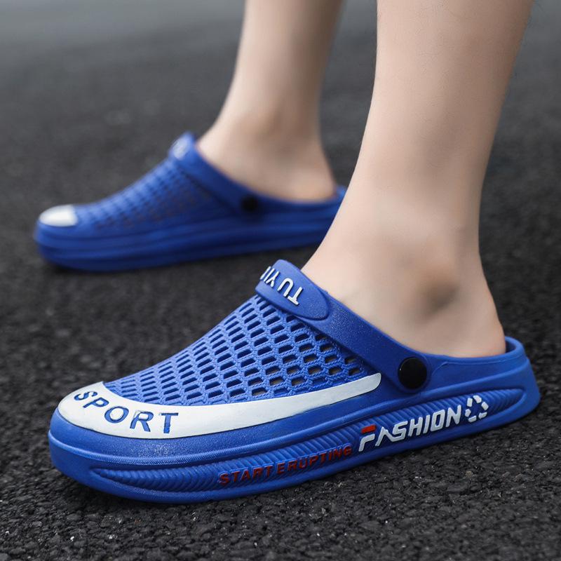 Men's Odor-Resistant Non-Slip Dual-Use Clogs and Sandals with Thick Soles for Outdoor and Beach Wear