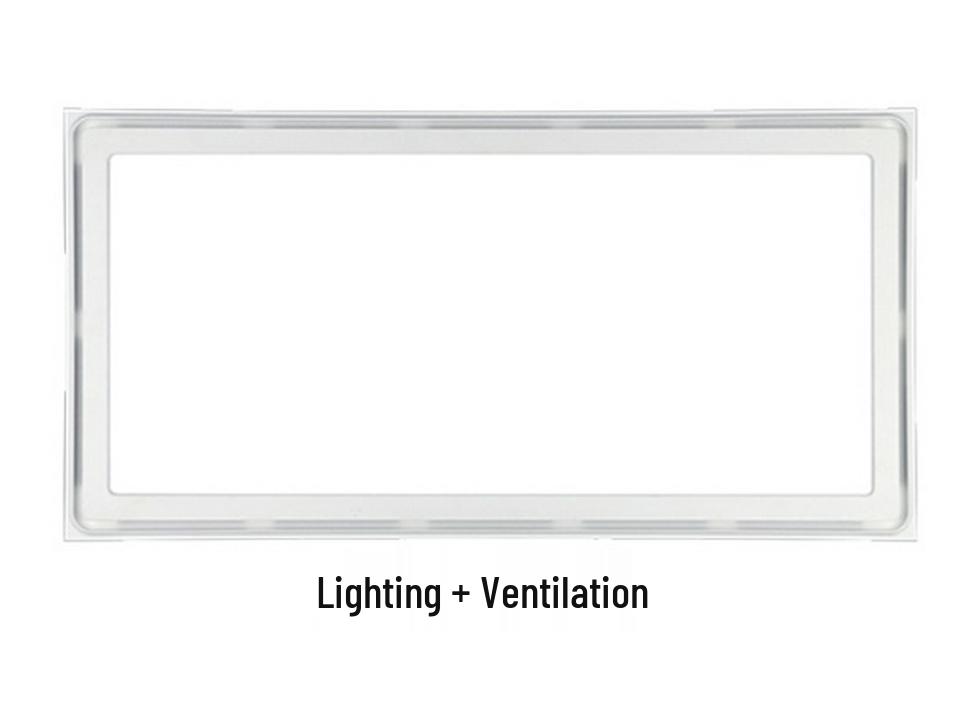 Silent Bathroom & Kitchen Exhaust Fan with Light and Heater