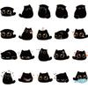10/20/40pcs Kawaii Cute Cartoon Black Cat Stickers Funny Graffiti Decals DIY Water Bottle Phone Suitcase Sticker Decoration Toy