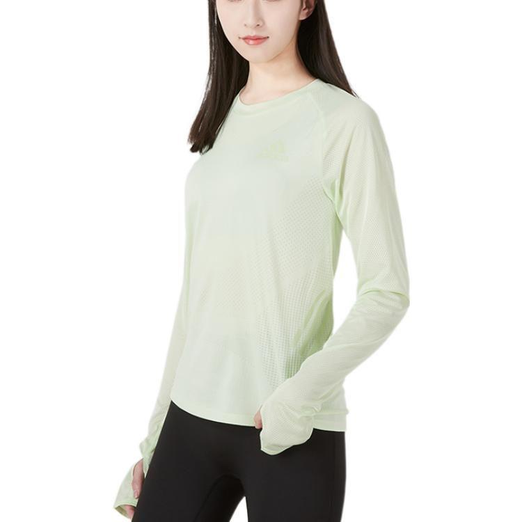 Adidas Raglan Sleeve T Shirt Women's Light Green HB9318