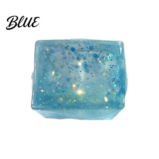 Anxiety Relief Toy Glitter Rectangle Squeeze Soft Stretchy Slow Rising Clear Sensory Stress Ball Classroom Prizes Party Favors