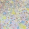 100x130cm 3D Floral Sequin Tulle Fabric Printed Sheer Mesh Cloth Glitter Sequin Net for Wedding Dress DIY Sewing Decor Material