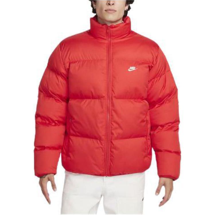 Nike Sportswear Club Logo Embroidered Stand Collar Long Sleeve Cotton Jacket Men Jackets FB7368-657