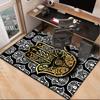 Golden Hamsa Symbol Office Rug Chair Mat, Entryway Carpet, Suitable for Front Door, Bedroom, Living Room, Desk, Holiday Gift