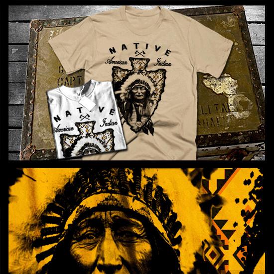 Native American  Indian Warrior Spirit Chief Arrowhead Indigenous Tribe Unisex T-Shirt M