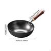 10'' Iron Wok Chinese Cookware with Hanging Hook Frying Pan Flat Bottom for Hotel