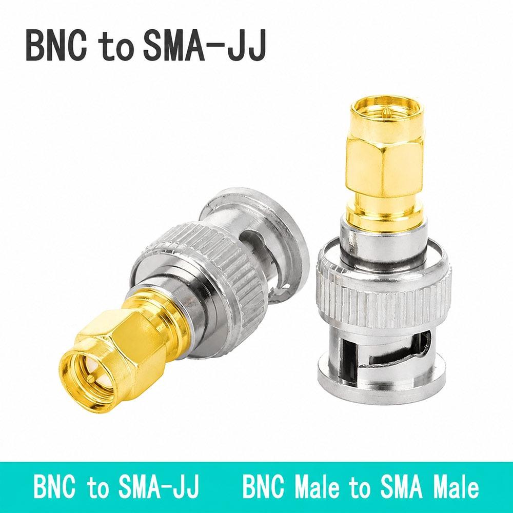 Male to Female BNC Male Adapter Metal SMA Female Adapter Coaxial Cable Accessories