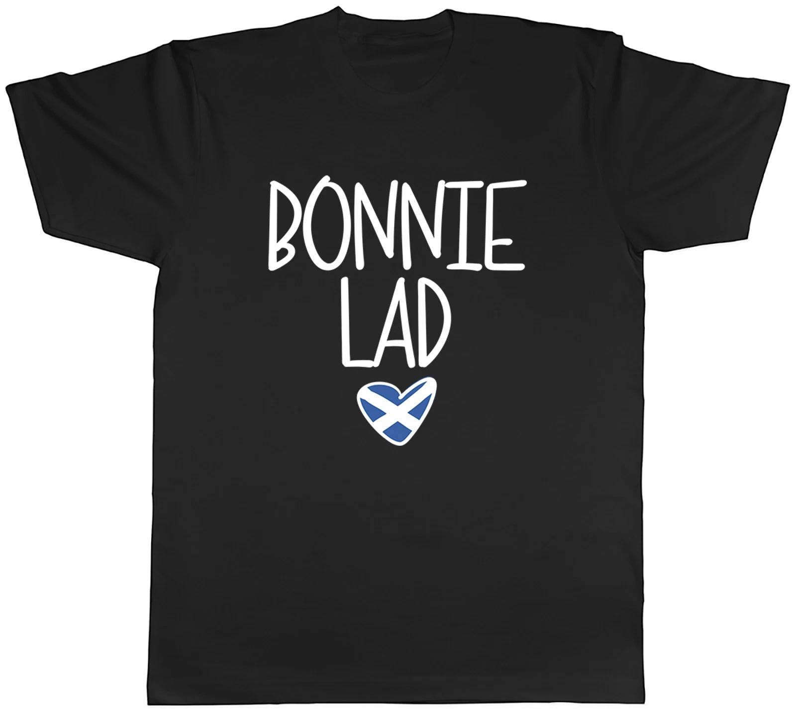 Bonnie Lad Scotland Scottish Flag Love Heart Mens T-Shirt Tee Gift Top XXL
