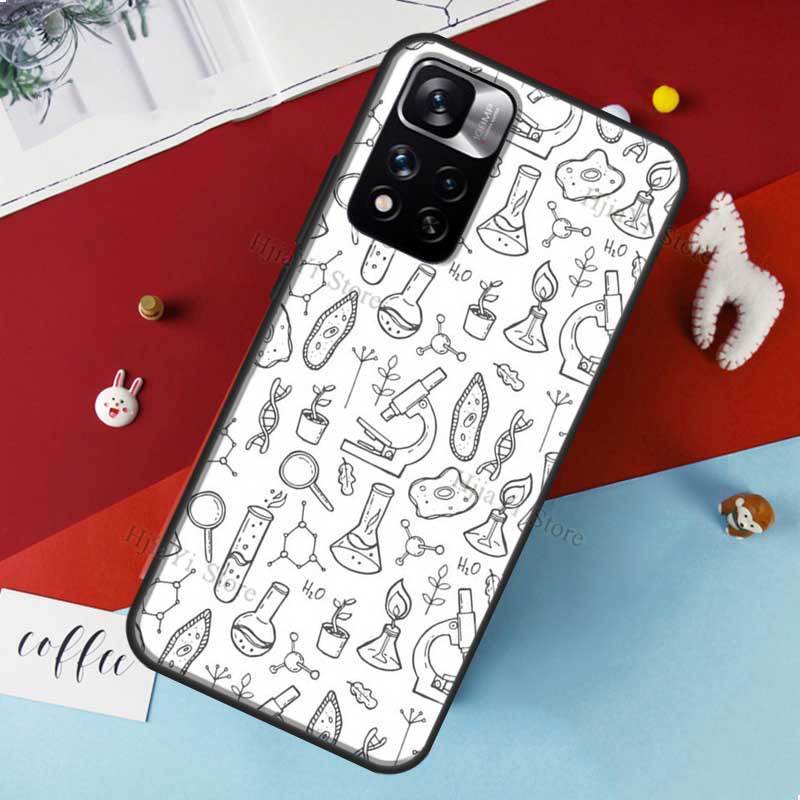 Biology and Chemistry Case For Xiaomi Redmi Note 11 Pro Cover For Redmi Note 10 Pro 8 9 10S 9S 9A 9C 9T Cases