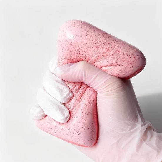 Slow Rising Squeeze Toy Realistic Bread-Like Texture Stress Relief Soft Strawberry Toast Slow Rebound Toy