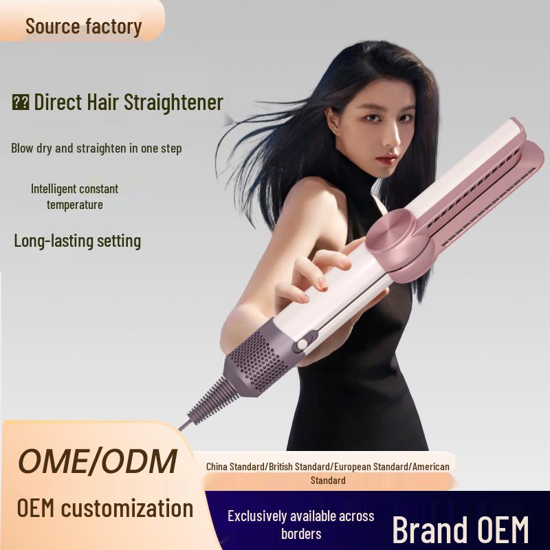 Automatic Stop Technology Wet & Dry Hair Straightener and Multi-functional Hair Dryer Silver Copper