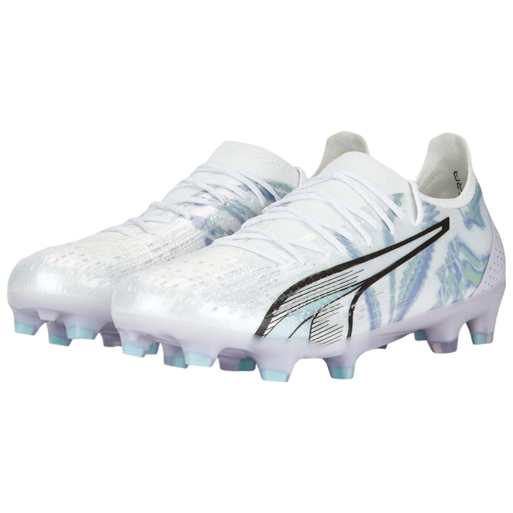 Кроссовки Puma Ultra Ultimate FG AG Brilliance Women Белый Черный Весна-Лаванда 107329-01 — фото 3
