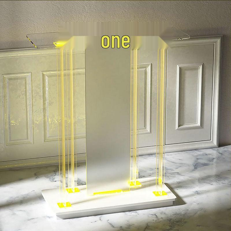 European Crystal Acrylic Lectern with Light for Ceremonies and Speeches