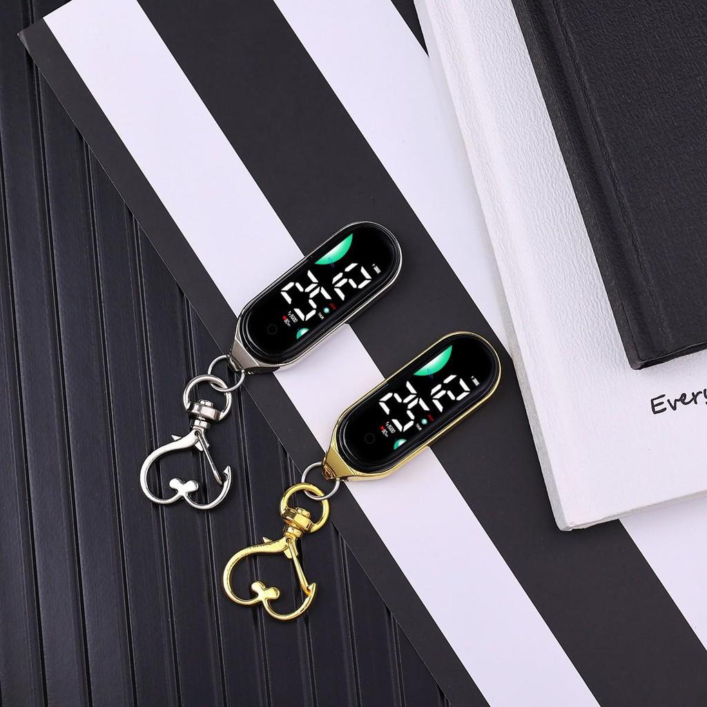 High-Value Luminous Touchscreen Keychain Clock for Students