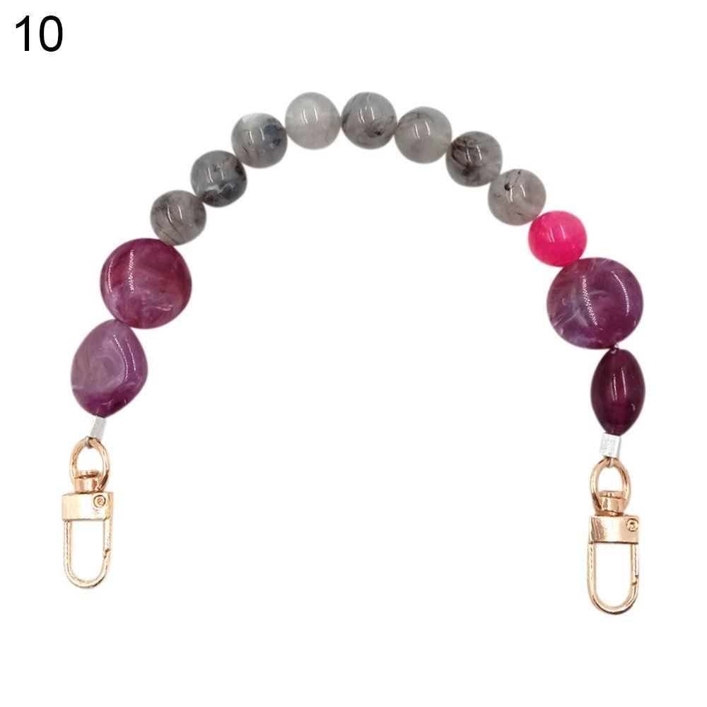 Exquisite Colorful Handbag Chain Replaceable Stone Bead Phone Case Hanging Chain Resin Purse Bag Belt Phone Case Accessories