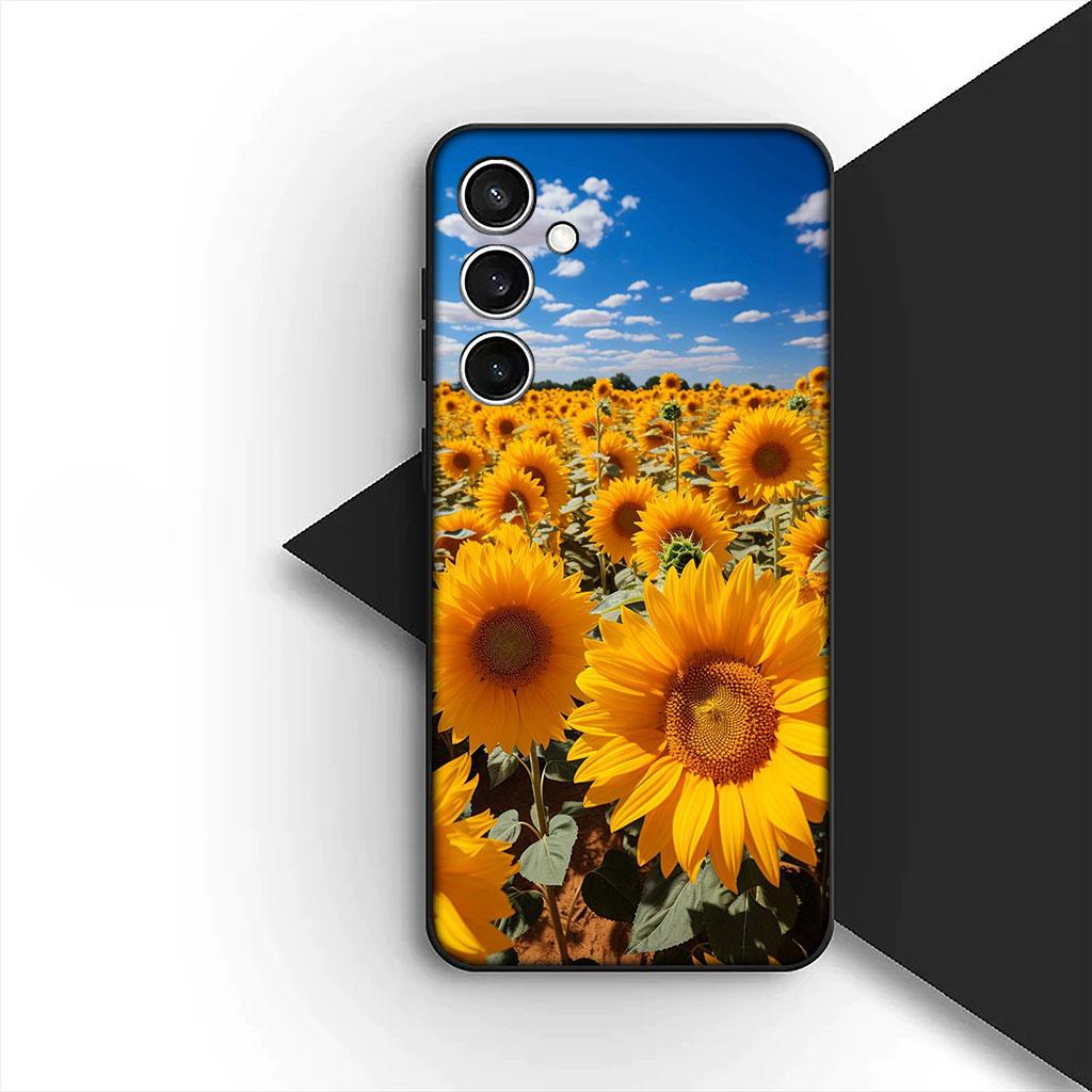 Handyhülle für Motorola Moto Edge 70 60 Fusion NEO Pro G Stylus G56 G96 G04 G05 20 Hülle Sonnenblume Gelbe Blume Schmetterling