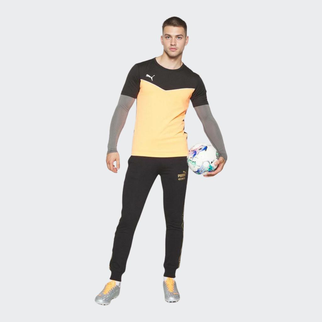 Puma Luxe Side-Striped Sweatpants Long Mid-Waist Tapered Knit Sports Pants Men Bottoms Black 534966-01