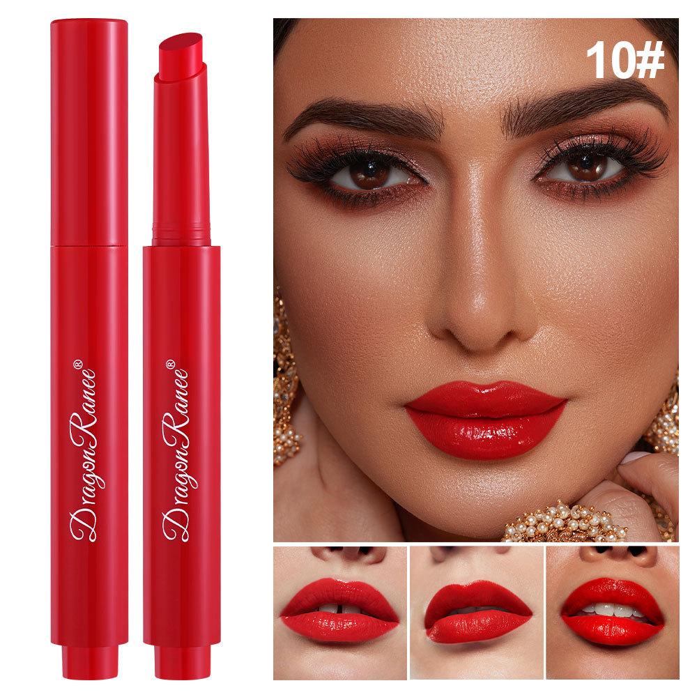 Lip Press Lippenstiftstift Lipgloss Feuchtigkeitsspendender Lipgloss Spiegel Falten auf den Lippen ausgleichend Feuchtigkeitsspendender Lippenstift