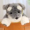 30/45/60CM Lovely Plush Schnauzer Puppy Plush Toys Stuffed Soft Animal Dolls Kawaii Schnauzer Dog Nice Birthday Christmas Gifts