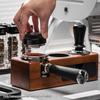 Stație de tamponare espresso Suport din lemn pentru tamper espresso 3 orificii pentru portafiltre universale de 51 mm până la 58 mm Tampere Nivelare cafea